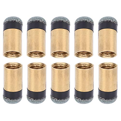 VGEBY Puntas de Taco de Billar para Billar, reemplazos de Puntas de Taco de Billar con Casquillos de Palo de Taco 10 Piezas 12 mm / 13 mm
