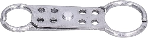 Fafeicy Cerradura de etiquetado de bloqueo, diseño de 8 agujeros, seguridad de flores ignífugas, doble cabeza, cerradura de hebilla de aluminio para