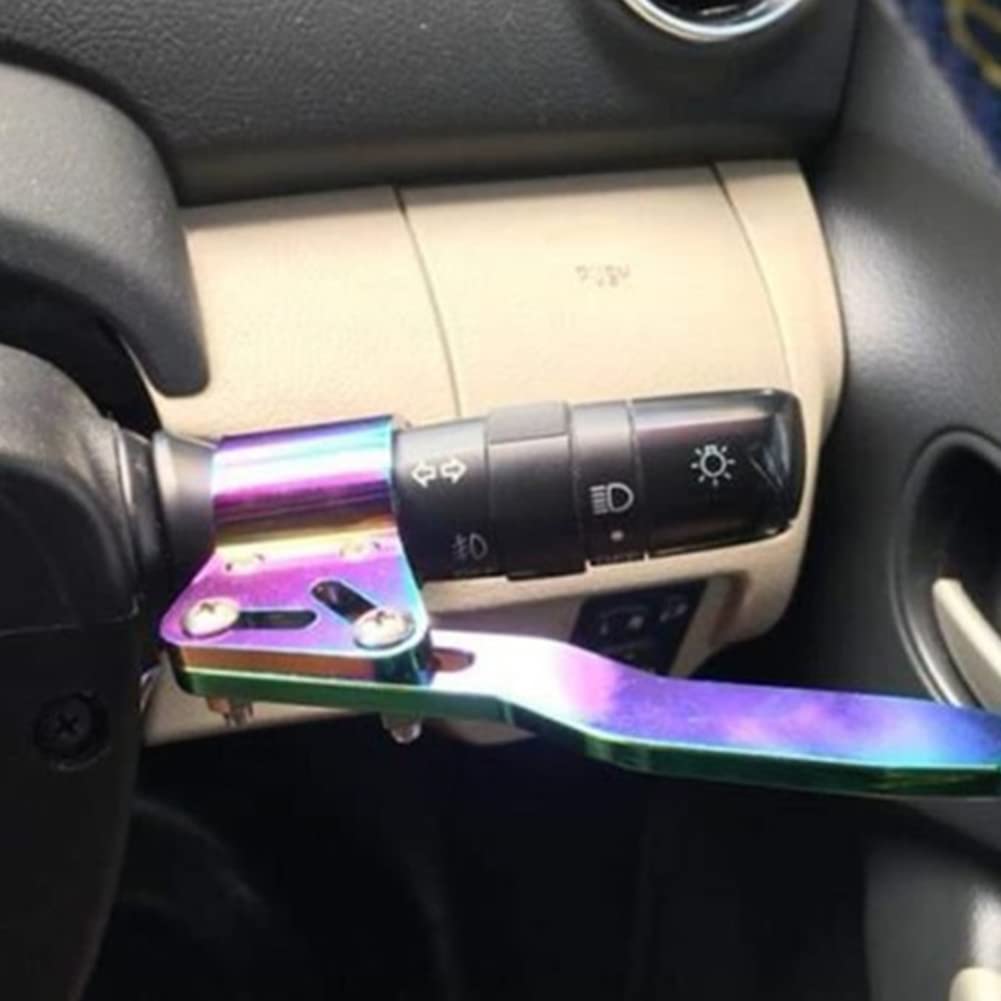 Blinkerhebel Verlängerung, MoreChioce 18mm-28mm Einsteller Lenkstange Aluminiumlegierung Auto Blinkerhebelverlängerung Lenkrad Drehstange Position Up Kit Blinkerhebel Positionierungs Kit,Schwarz