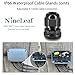 NineLeaf 10 Piece Waterproof Cable Glands Joints Adjustable 6-12mm Cable Connectors,M20x1.5 Black Compression Cable Glands Joints 20mm Diameter Titting Hole Glands, IP66 for Outdoor Use