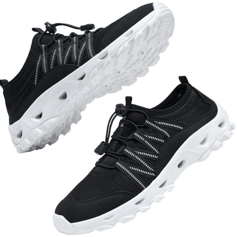 Image of SOBASO Water Shoes Quick Dry Lightweight Swim Shoes for Men Ideal Hiking Water Shoes Fishing Shoes River Shoes Beach Shoes Men Durable Comfortable Design