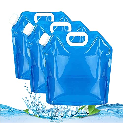 Faltbarer Wasserkanister Tragbar Trinkwasser Behälter 3 Stück 10L mit Dichtem Deckel, BPA Frei Faltkanister Wasserbehälter für Camping Wanderungen, Picknicks, Klettern, Outdoor Ausflüge Cover