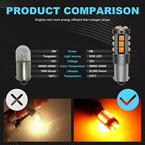 Bulbo LED BA9 BA9S 1200LM CANBUS para auto 2 unidades miniatura 6