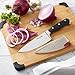 Sabatier Forged Triple Riveted Chef Knife with Edgekeeper Self-Sharpening Blade Cover, High-Carbon Stainless Steel Kitchen Knife, Razor-Sharp Knife to Cut Fruit, Vegetables and more, 6-Inch, Black
