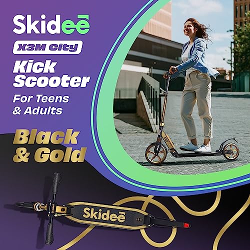 Scooter For Kids Ages 6-12 - Scooters For Teens 12 Years And Up - Adult Scooter With Anti-Shock Suspension - Scooter For Kids 8 Years And Up With 4 Adjustment Levels Handlebar Up To 41 Inches High #TOP2