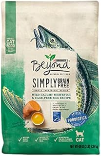 Purina Beyond Grain Free, Natural Dry Cat Food, Simply Grain Free Wild Caught Whitefish & Cage Free Egg Recipe - 3 lb. Bag