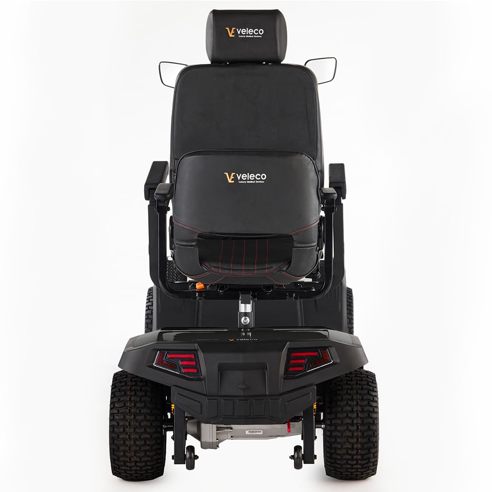 VELECO SHARPY TWIN – Vehículo eléctrico de cuatro ruedas y dos asientos con potente motor y batería de larga duración. (Negro)