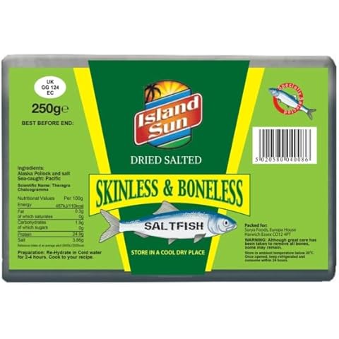Island Sun Skinless & Boneless Saltfish 6x250g Cover
