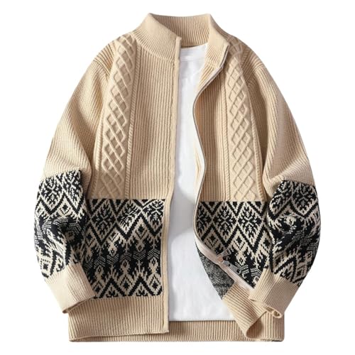 Suéter de punto de hombre: cárdigan casual de otoño para vestir