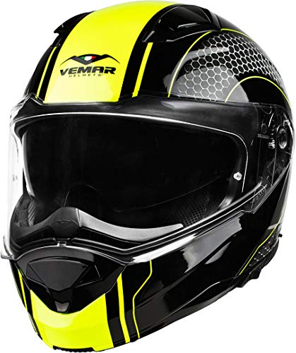 Vemar Sharki Hive Klapphelm S (55/56) Schwarz/Gelb