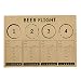 SB Design Studio Sips Recyclable Brown Kraft Paper Party Placemats, 24-Count, Beer Flight