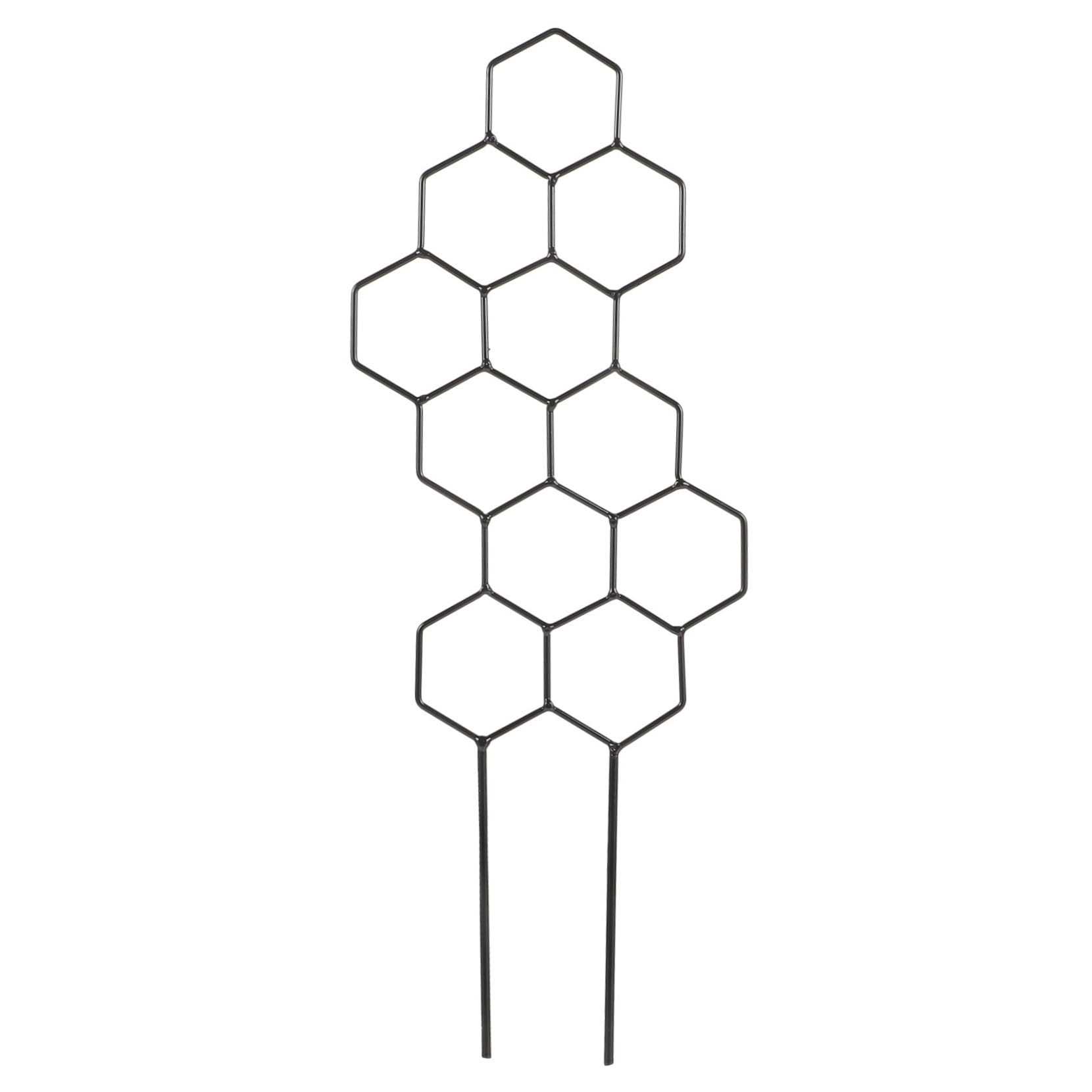 Trellis pour plantes grimpantes en nid d'abeille : tuteur robuste anti-affaissement
