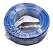 YOTOO Hybrid Air Hose 3/8-Inch by 25-Feet 300 PSI Heavy Duty, Lightweight, Kink Resistant, All-Weather Flexibility with 1/4-Inch Brass Male Fittings, Bend Restrictors, Blue