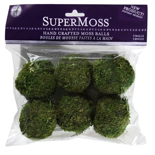 SuperMoss (21807) Moss Balls, Fresh Green, 2