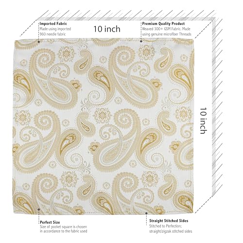 Image of Kovove The Paisley Treat Pocket Square For Men