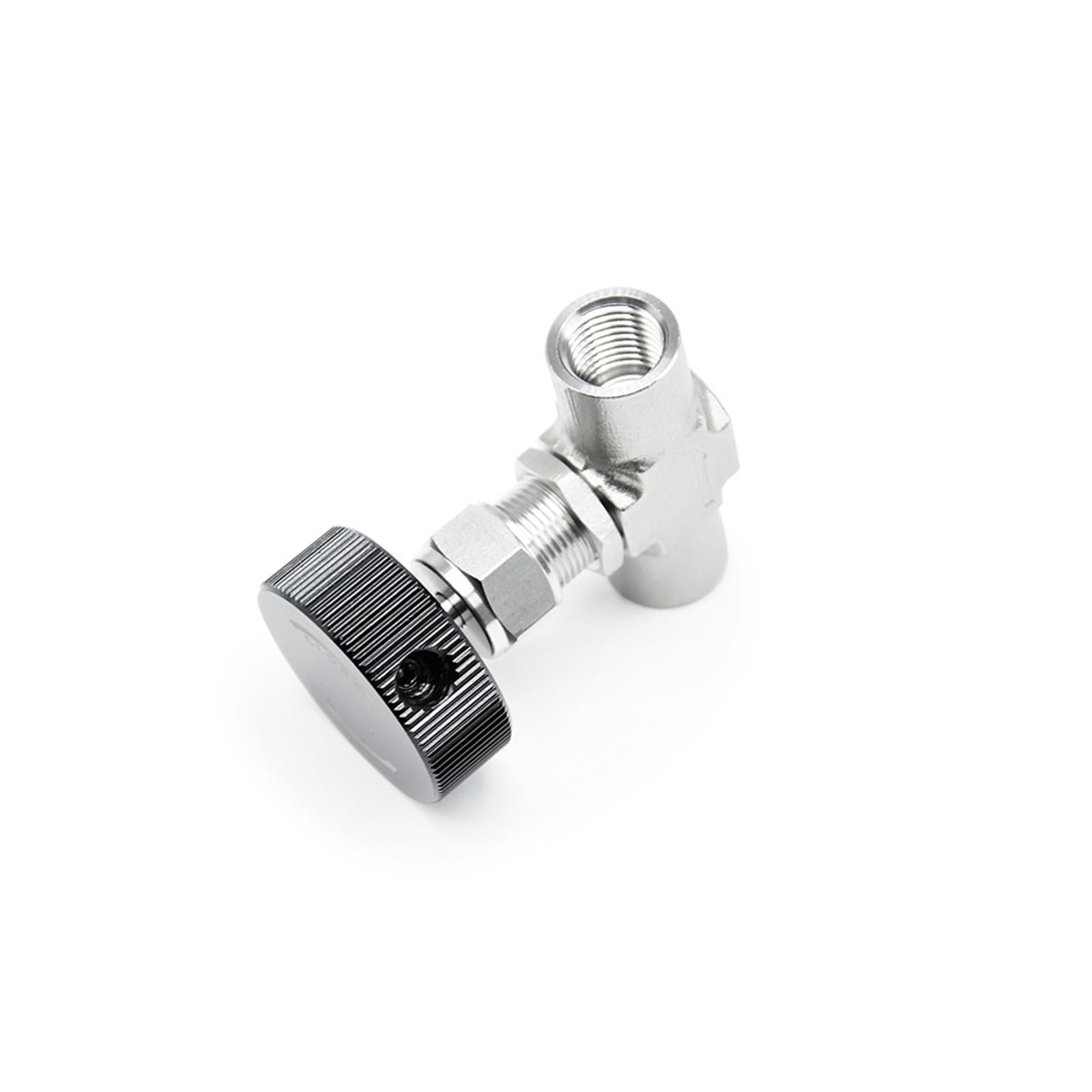 Mini válvula de Aguja Aire 3000 PSI, Acero Inoxidable, Gas, NPT Hembra, Encendido/Apagado, 1/8", 1/4", 3/8", 1/2", 3/4"(1/2")
