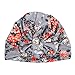 Bobury Enfants bébé Floral Turban Noeud Lapin Oreille Chapeaux Photo Props Accessoire de Costume de Chapeau de Fleur Sangle Headwear Wrap Bandeaux, Gray Bowknot, Head Circumference Within 50cm