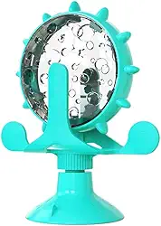 Dispensador De Petiscos Para Gatos, Brinquedo Alimentador Lento Rotativo Tipo Roda, Enriquecimento Ambiental Para Gatos Ativos E SaudáVeis
