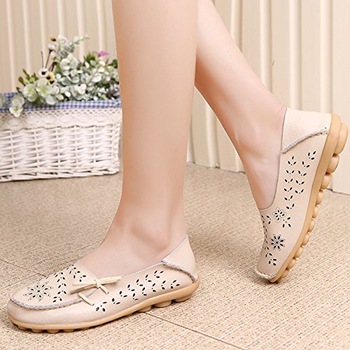 Image of VenusCelia Women's Breathable Comfort Walking Office Flat Loafer
