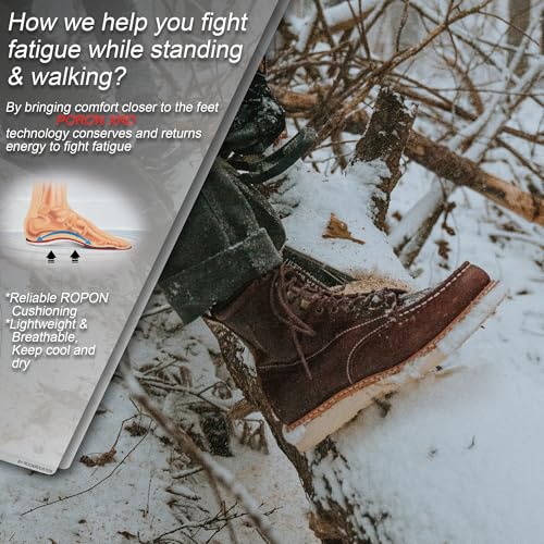 ROCKROOSTER Norwood Moc Toe Soft Toe Anti-Fatigue Work Boots for Men Comfortable, Durable, SAP6004