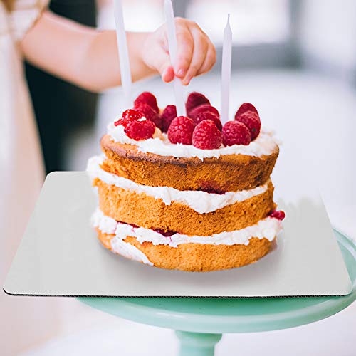 image for ONE MORE White Quarter Cake Sheet 13.75” x 9.75” Cake Board Sturdy