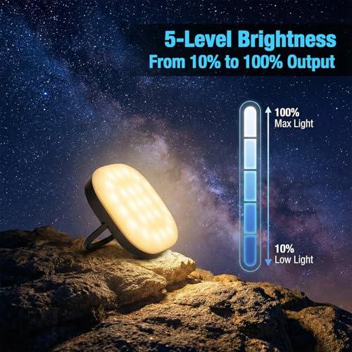 LED Camping Lantern, Solar Lanterns, 5000mAh Rechargeable Light 2000 Lumens 5 Light Modes, IP65 Waterproof with USB Charging – Lanterns for Power outages Hurricane, Hiking, Fish, Emergency, and Home - Image 3