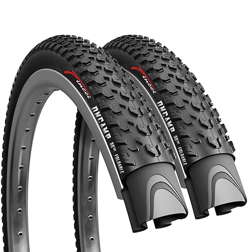 Fincci Pair 27.5 x 2.10 Mountain Bike Tire 54-584 Foldable Tires Oncamp for Road...