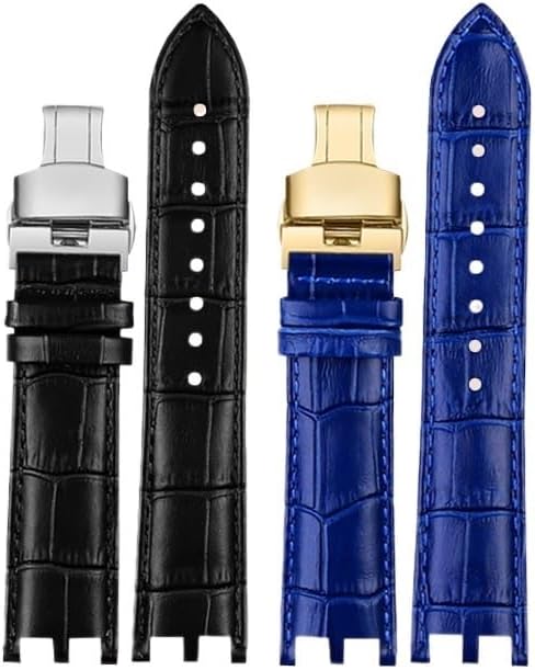 Watch Band Fit For Versace V-RACECHRONO Series GMT Double Concave Convex Interface Calfskin Watch Strap Watch Accessories 24mm Strap