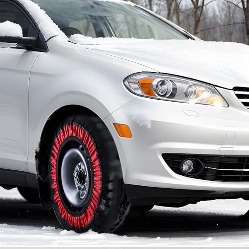 Vevor 2 PACK SNOW SOCKS Thickened Snow Socks For Tires, Polyester Fiber Tire Socks With Elastic Straps, Snow Traction Tire Cover For Car thumb #7