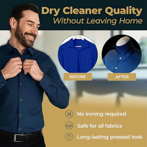 Automatic Hot Air Dryer & Iron – Clothes Dryer and Hands Free Wrinkle Remover for Shirts & Pants-Gentle on All Fabrics - Apartment & Dorm Room Essentials - Ideal Than Any Iron and Steamer