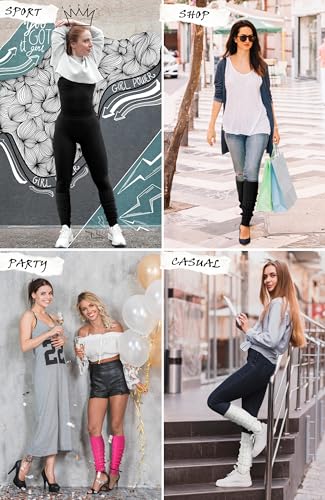 Leg Warmers - Leg Warmers for Women for Winter, 80s Ribbed Knit Leg Warmer Winter Warm2