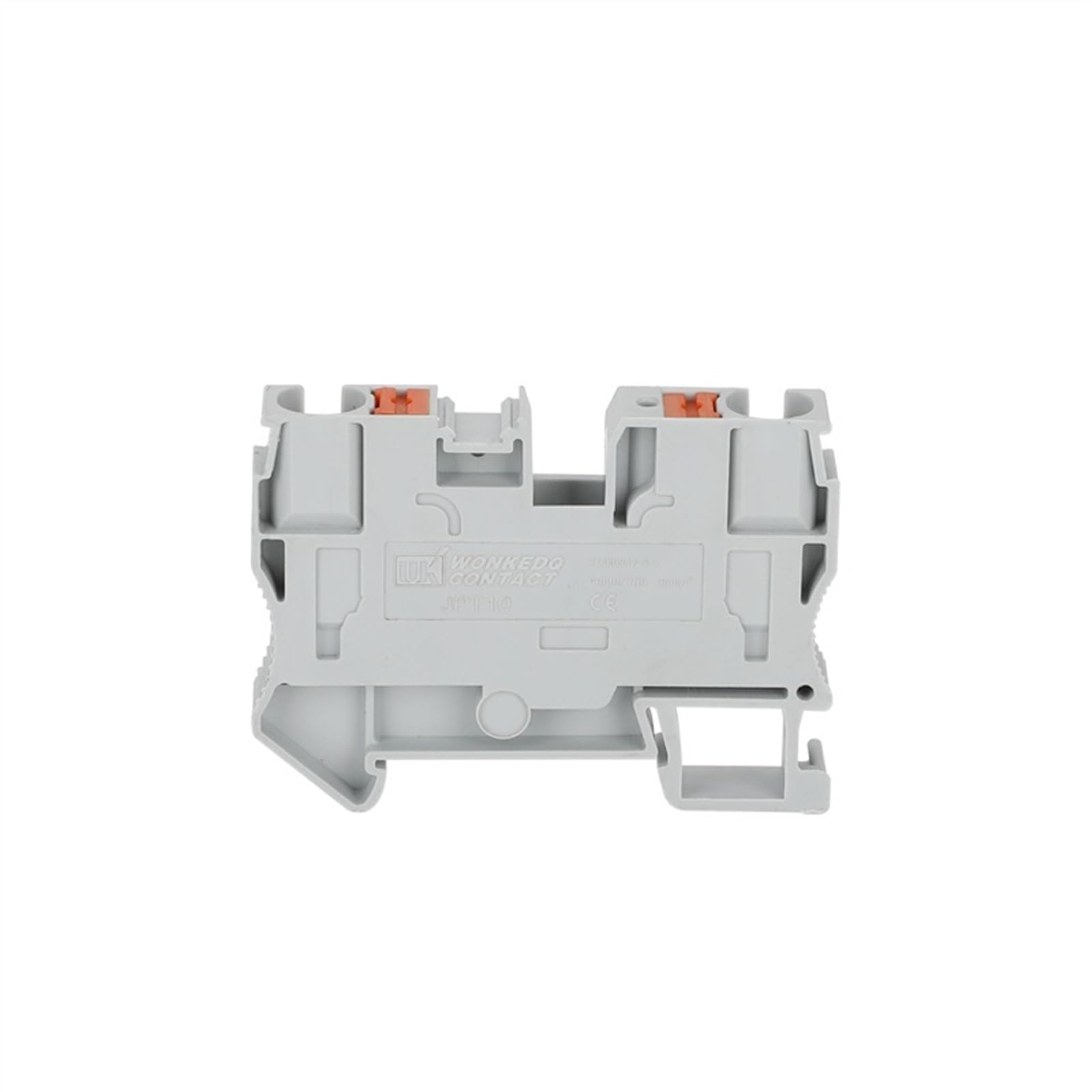 Morsettiera push-in PT10 Connettore elettrico for filo su guida Din Spina passante a molla senza viti da 10 mm² PT-10(Blue,10 Pcs)