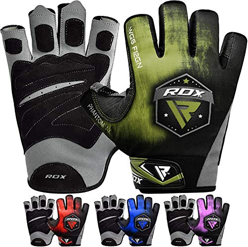 RDX Weight Lifting Gloves for Gym Workout - Breathable with Padded Anti Slip
