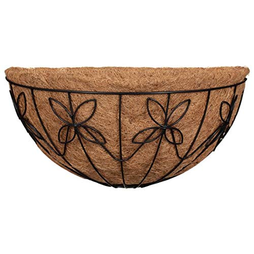 MMJ Stunning Wall Hanging Coco liner Basket Hang This Basket Up On a Wall Size: 16" (Approx.) - Flower