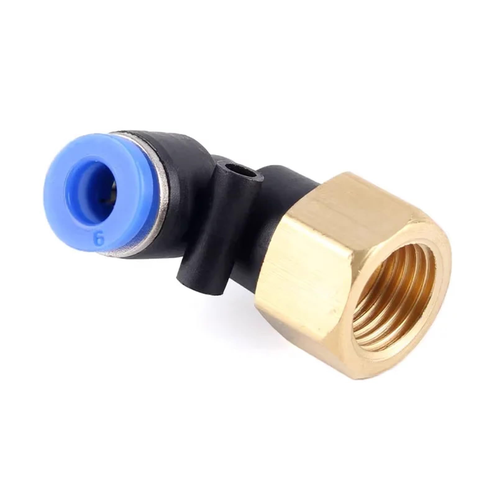 1PC tè Gomito Ottone 1/8-1/2" BSPT F/M Pneumatico(6 M5 PH)