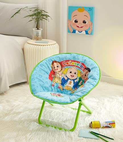 image for Idea Nuova Cocomelon JJ, Cody, and Nina Toddler 19” Folding Saucer