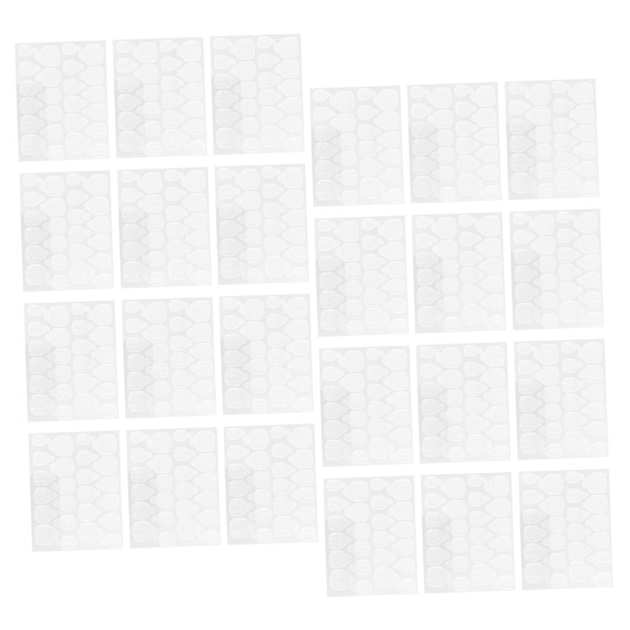Healeved 160fogli Colla Gel Per Unghie Finti Adesivi Doppia Faccia Trasparenti Per Manicure Strisce Adesive Per Unghie Kit Per Nail Art Per Eventi e Feste