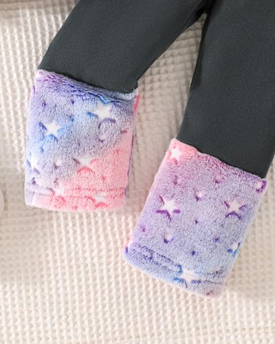 Image of Jecson Toddler Girl Clothes Baby Girl Fleece Hoodie Outfits Thick Thermal Winter Leggings 2Pcs Clothing Sets 6M-4T
