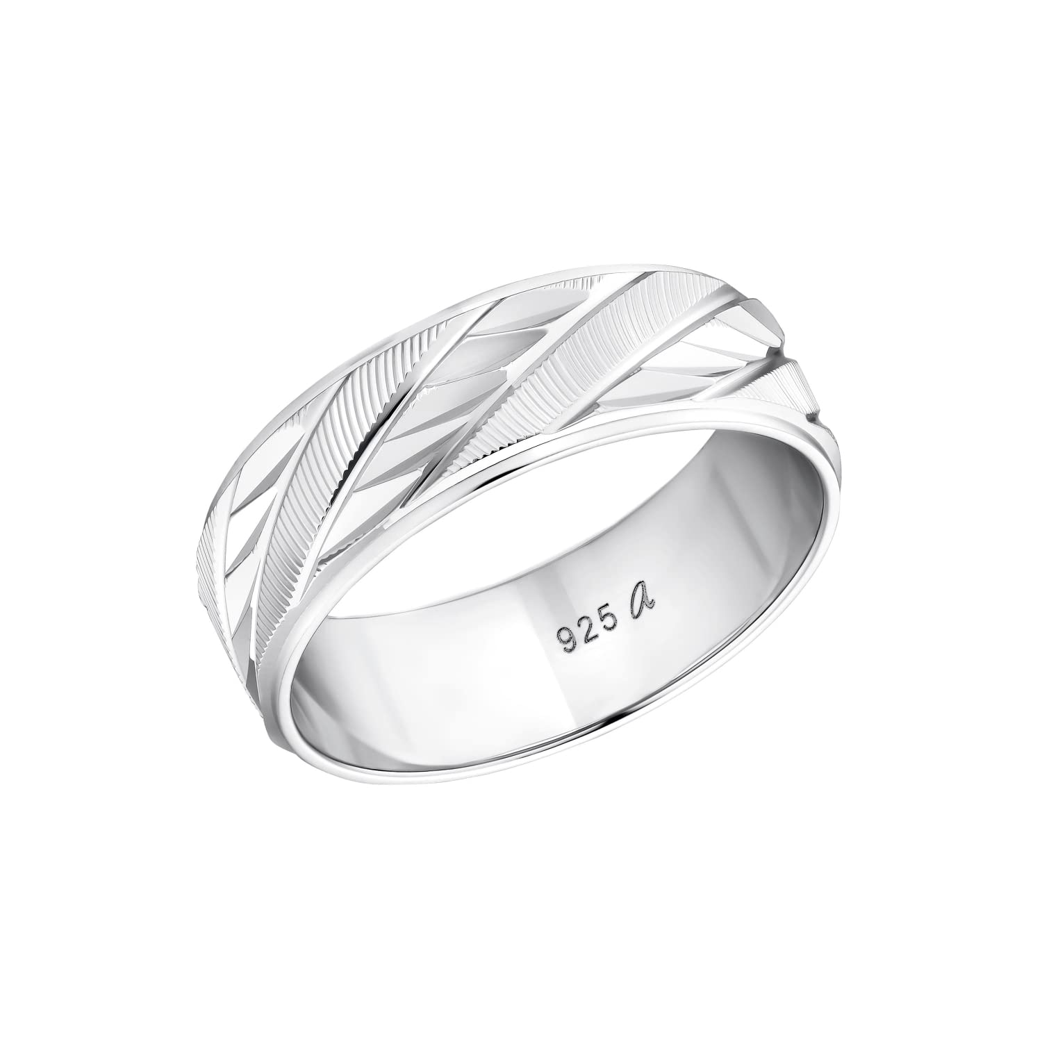 Amor Ring 925 Sterling Silber Unisex Damen Herren Ringe, Silber, Kommt in Schmuck Geschenk Box, 9027187