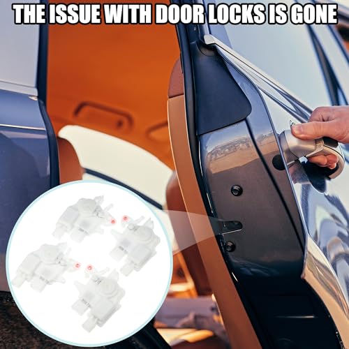Image of ACROPIX Front Rear Left Right Door Latch Actuator Door Lock Central Lock Actuator White Fit for Honda Accord 2003-2007 No.72115SDAA01 /72155SDAA01 - Pack of 4