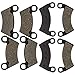 NICHE Brake Pad Kit for Polaris RZR XP 900 Ranger 570 800 2203747 2202413 1910514 Front Rear Organic