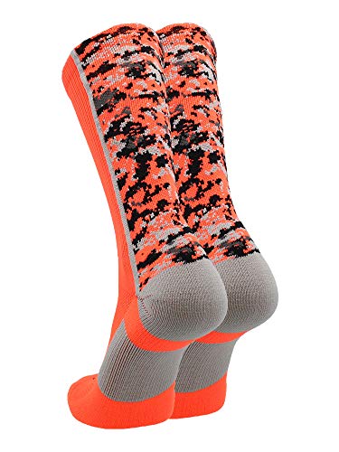 Image of TCK Athletic Crew Socks Digital Camo Football Basketball Lacrosse