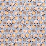 Mook Fabrics Clocks & Watches 1121 Printed Fabric [45in. Wide] – 100% Cotton Material for Quilting, Home Decor Accents | Arts, Crafts & Sewing, Blue Cut by The Yard