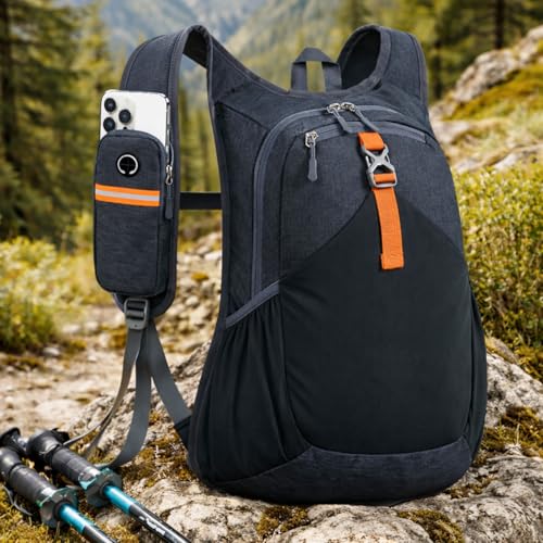 Mochila Deportiva Plegable de 15L Negra miniatura 1