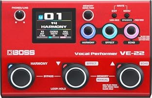 Vocal effects pedal with mic preamp USB-C Audio Interface 99 user preset locations 50 Facty Presets Harmony Generat
