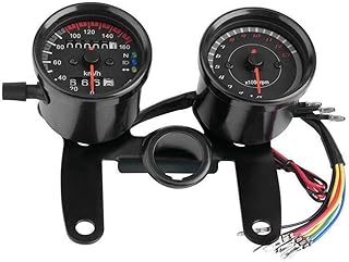 CELECH Speedometer Motorcycle Odometer Speedometer For HO&NDA Cafe Racer Motorcycle Odometer Speedmeter Tachometer Speed Meter