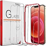 TOZO Compatible for iPhone 12 and Compatible for iPhone 12 Pro Screen Protector 3 Pack Premium...