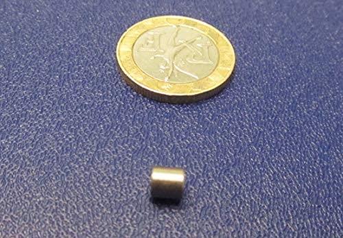 18-8 Stainless Steel Spacer, Unthreaded, No. 2 Screw Size x .187" OD x .090" ID x .187" Length, 10 Pcs.