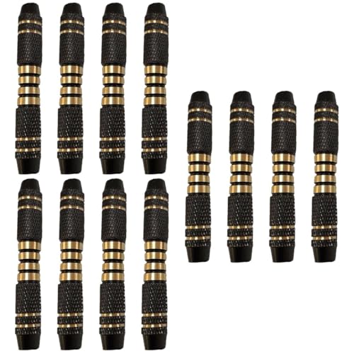 INOOMP 12pcs16 Grams Barrels Replacement Set Black Shafts Grip Darts Barrels Shaft Accessories Tip Steel Copper Grams and for Play