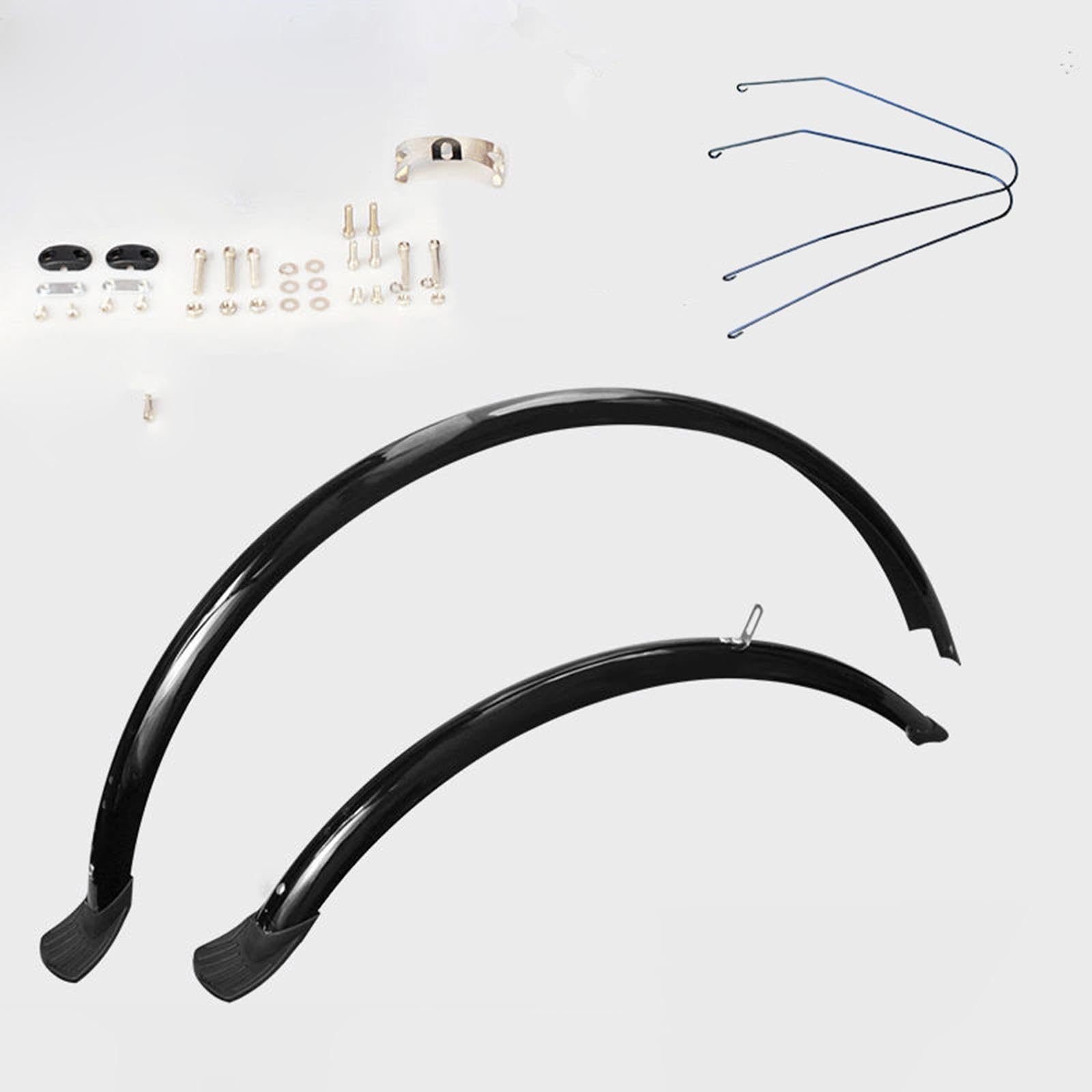 Parafanghi per Bici Guardie Antifango a Montaggio Rapido Set Completo Anteriore E Posteriore Leggeri E Robusti in PVC Adatto per Bici da Città E Pend
